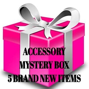 ACCESSORY MYSTERY BOX. 5 BRAND NEW ITEMS!